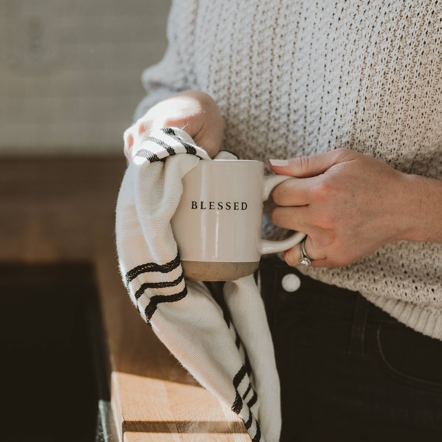 Blessed Stoneware Coffee Mug - Gifts & Home Decor