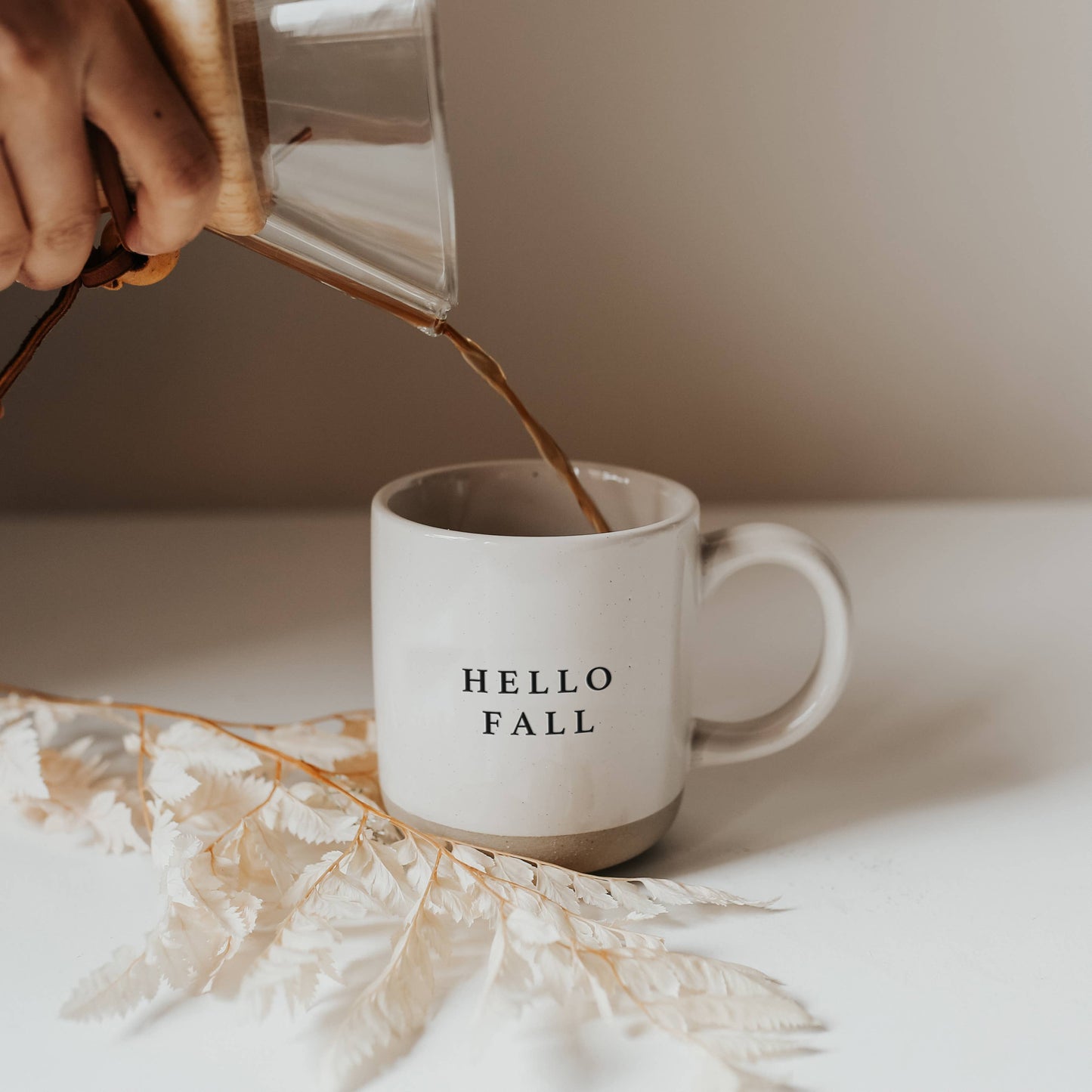 Hello Fall Stoneware Coffee Mug - Fall Decor & Gifts