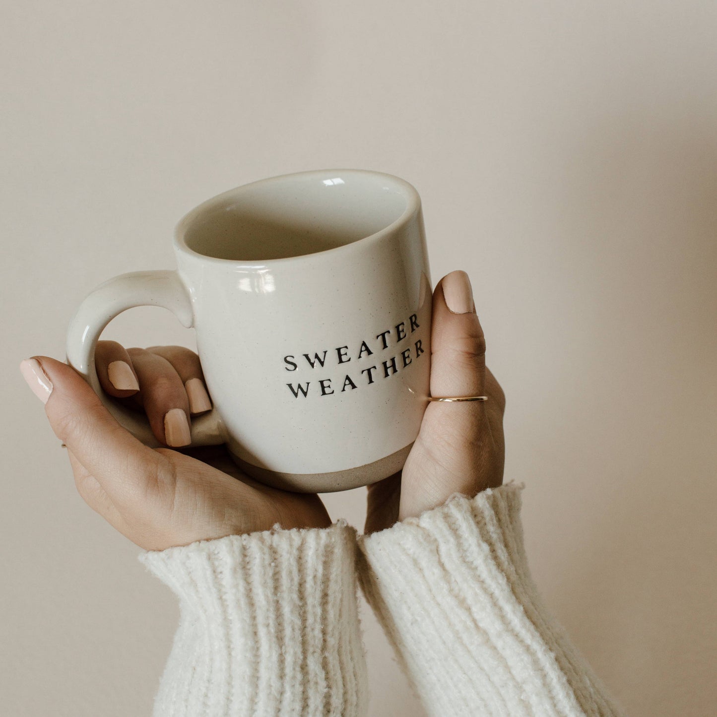 Sweater Weather Stoneware Coffee Mug - Christmas Home Gifts