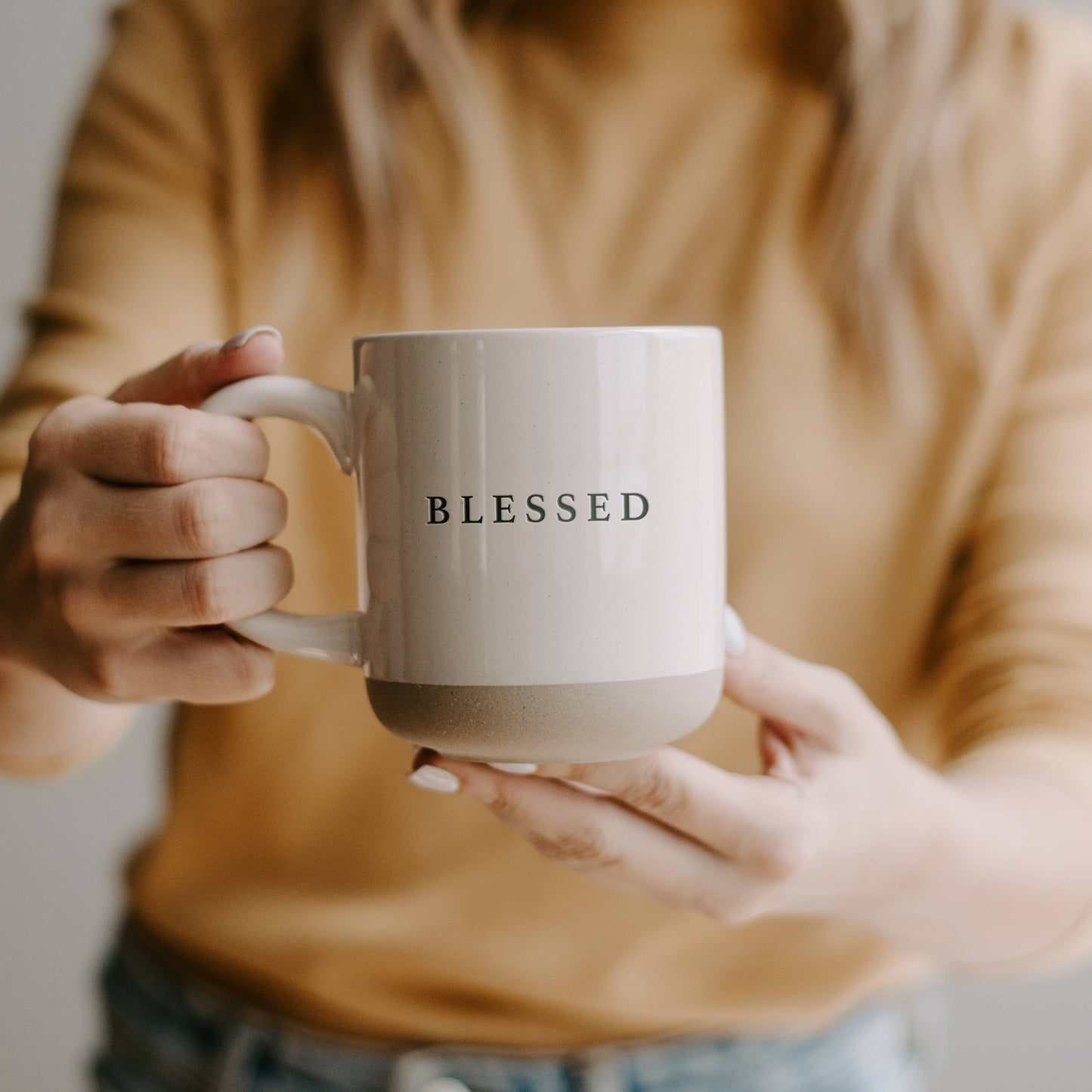 Blessed Stoneware Coffee Mug - Gifts & Home Decor